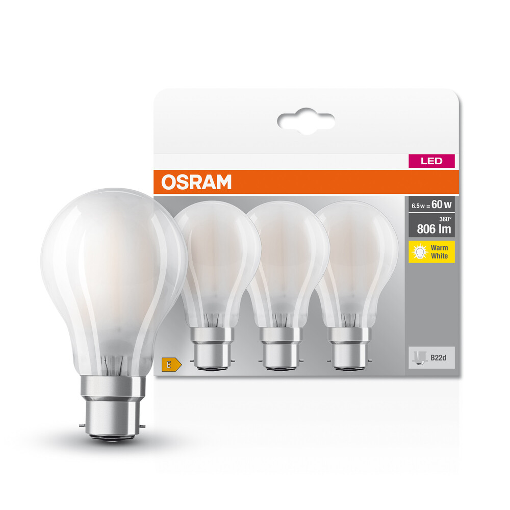 Energiesparendes LED-Leuchtmittel aus dem Hause OSRAM mit warmweißer Lichtfarbe