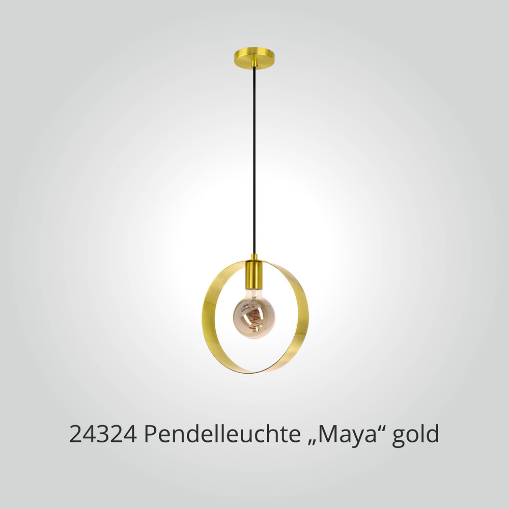 Moderne goldene Pendelleuchte von LED Universum für stilvolle Beleuchtung