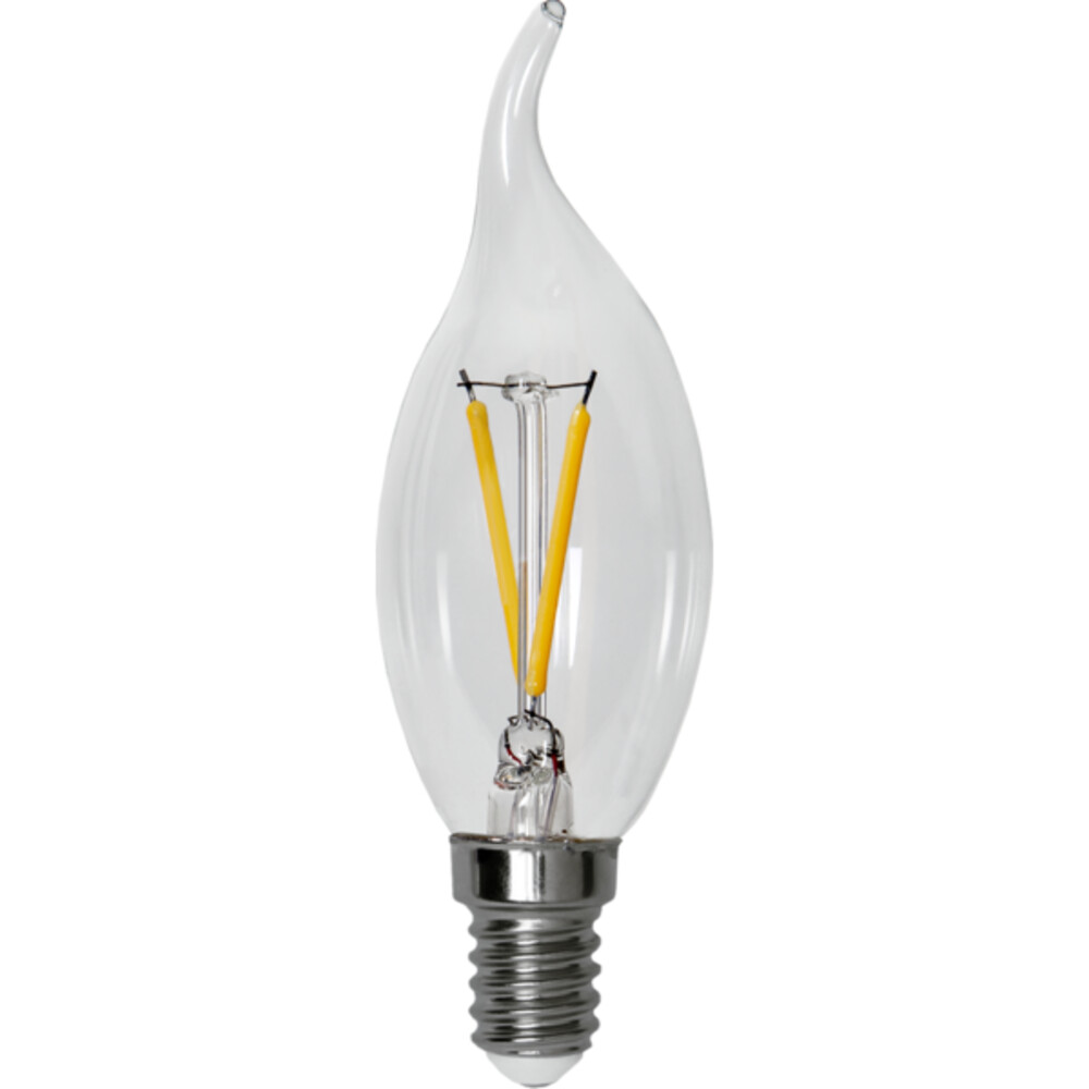Schmuckvolles Filament-Leuchtmittel von Star Trading mit auffallender Transparenz und warmer Lichtfarbe