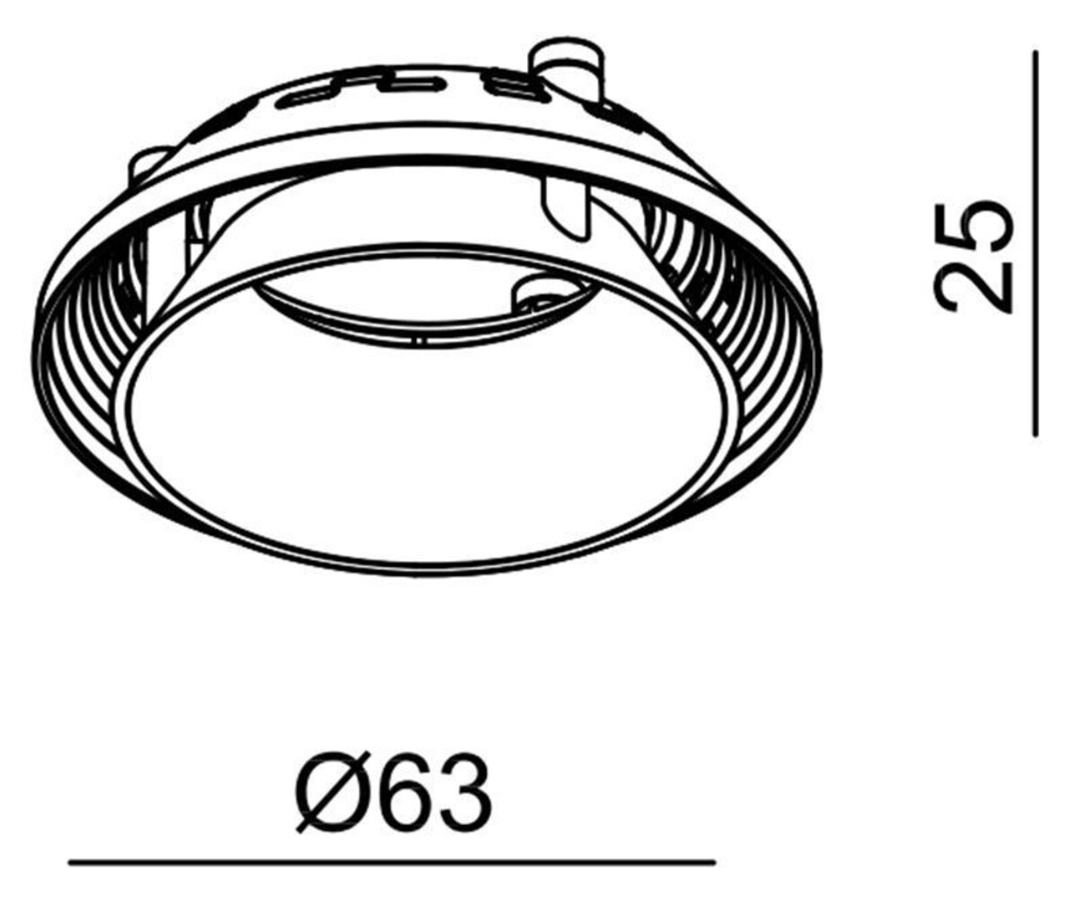 Hochwertiges Deko-Light Zubehör Reflektor Ring II in elegantem Schwarz