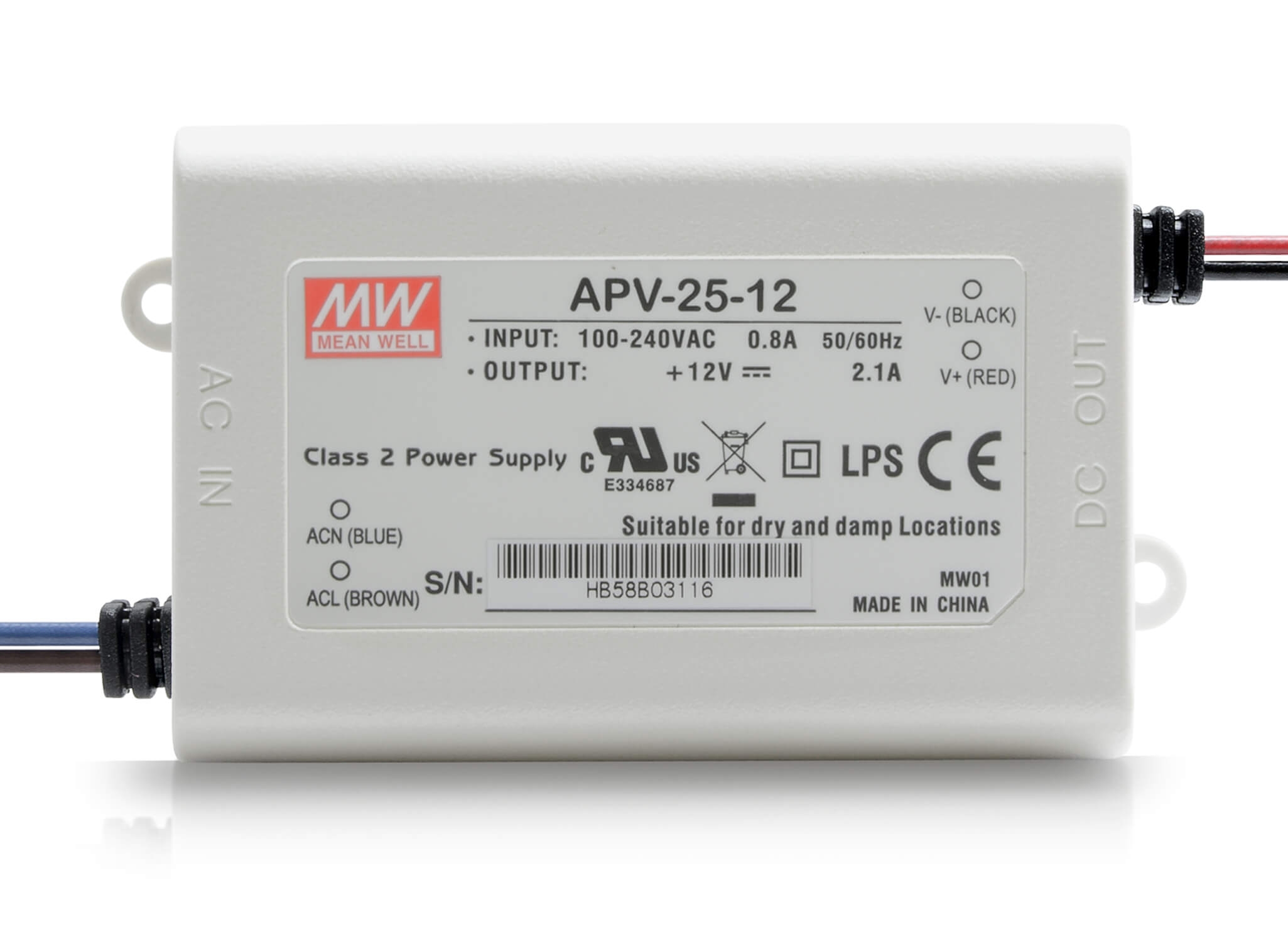 APV-25-12 Installationsnetzteil 12V DC