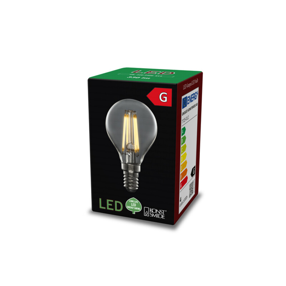 Hochwertiges LED E14 Leuchtmittel von der Marke Konstsmide mit klarem Licht und einer Wattleistung von 4W