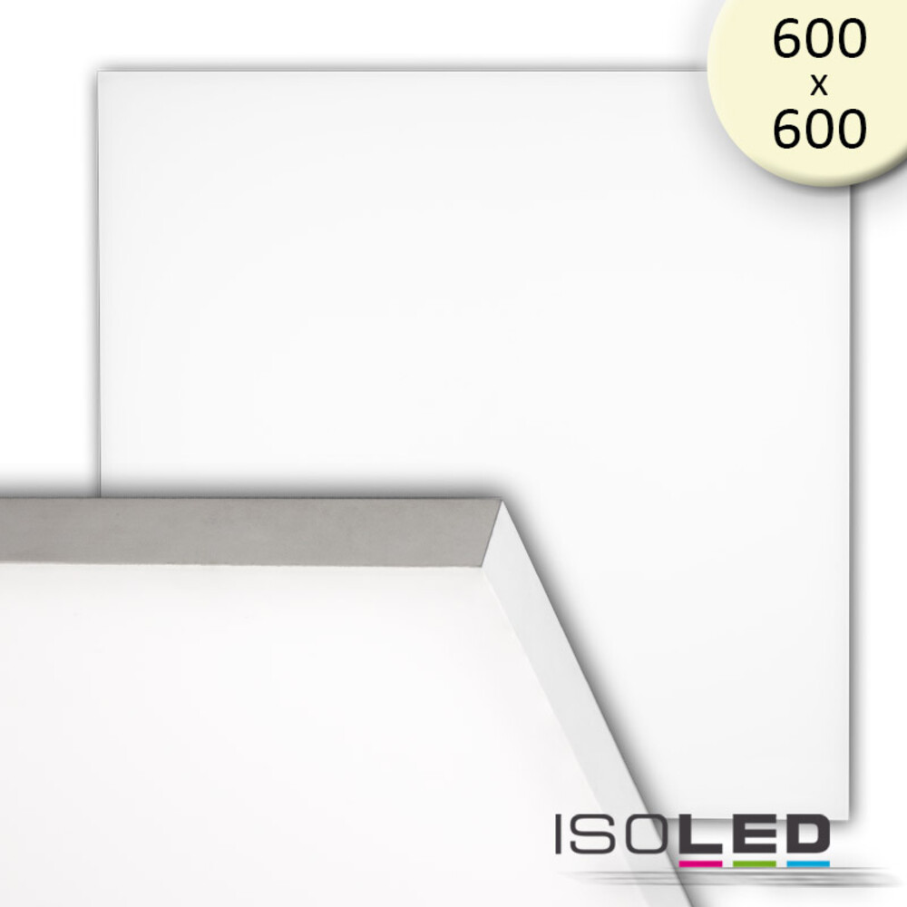 Hochwertiges LED Panel der Marke Isoled mit warmweißer Beleuchtung und dimmbarer Funktion