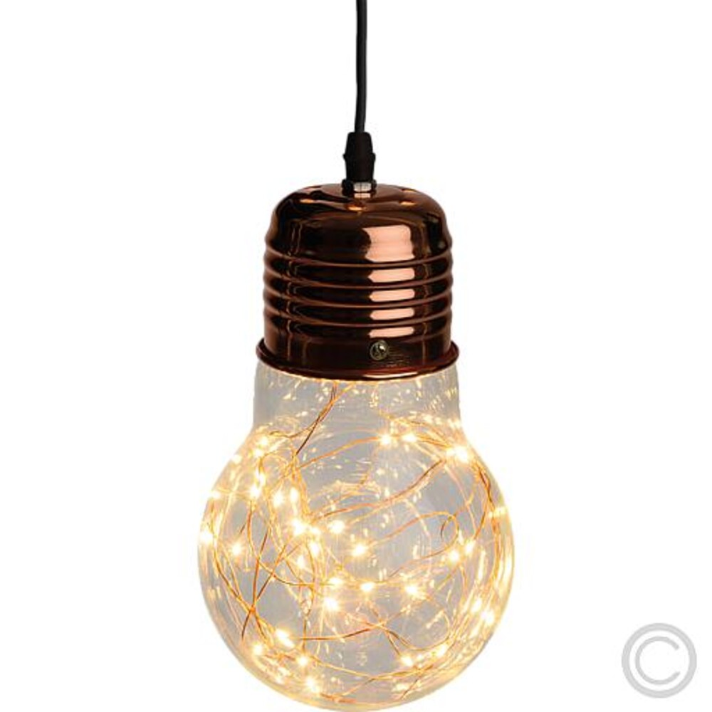 Schimmernde LED Dekoleuchte in Form einer Glühbirne von der Marke Lotti