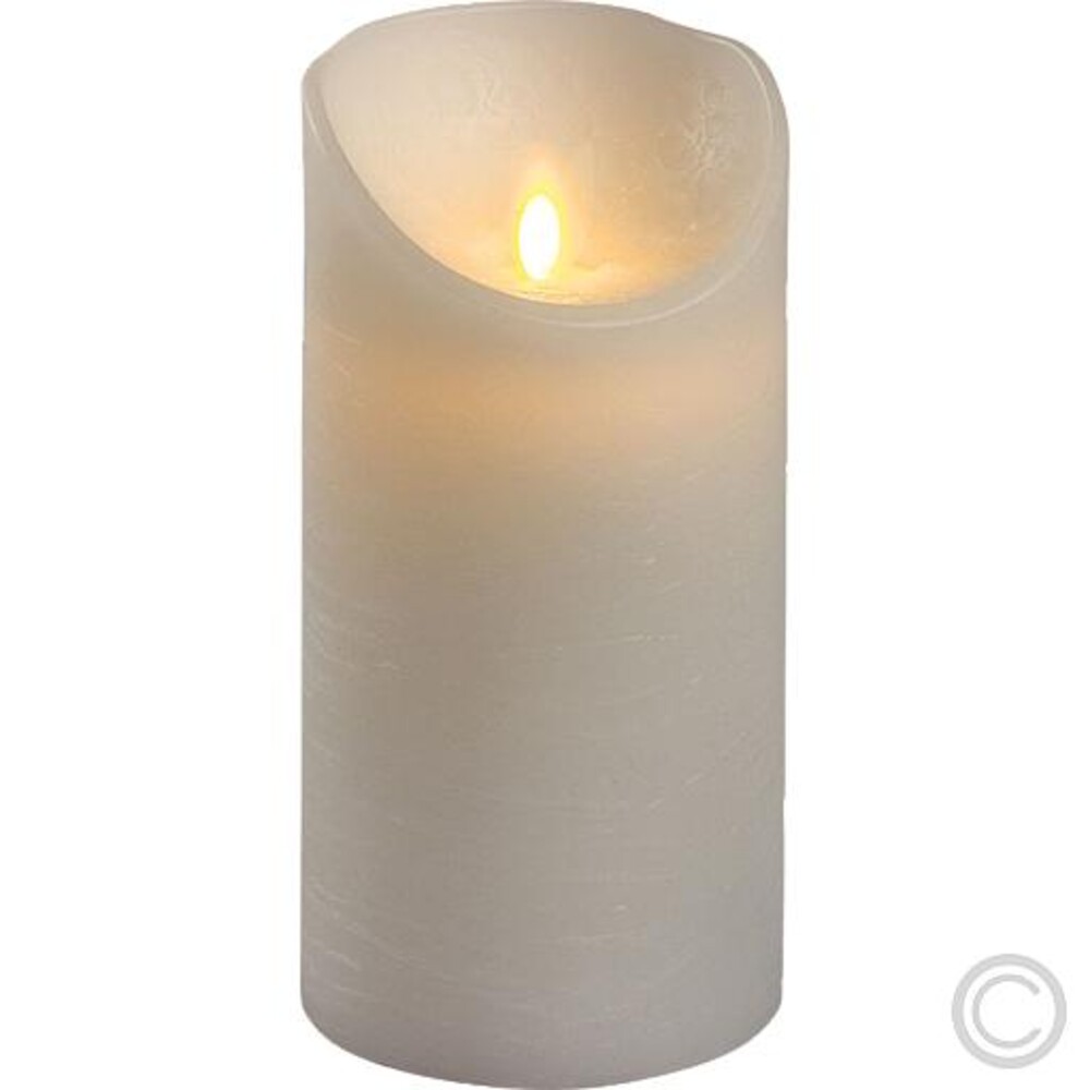 Stilvolle weiße LED Kerze von Lotti, die eine gemütliche Atmosphäre schafft