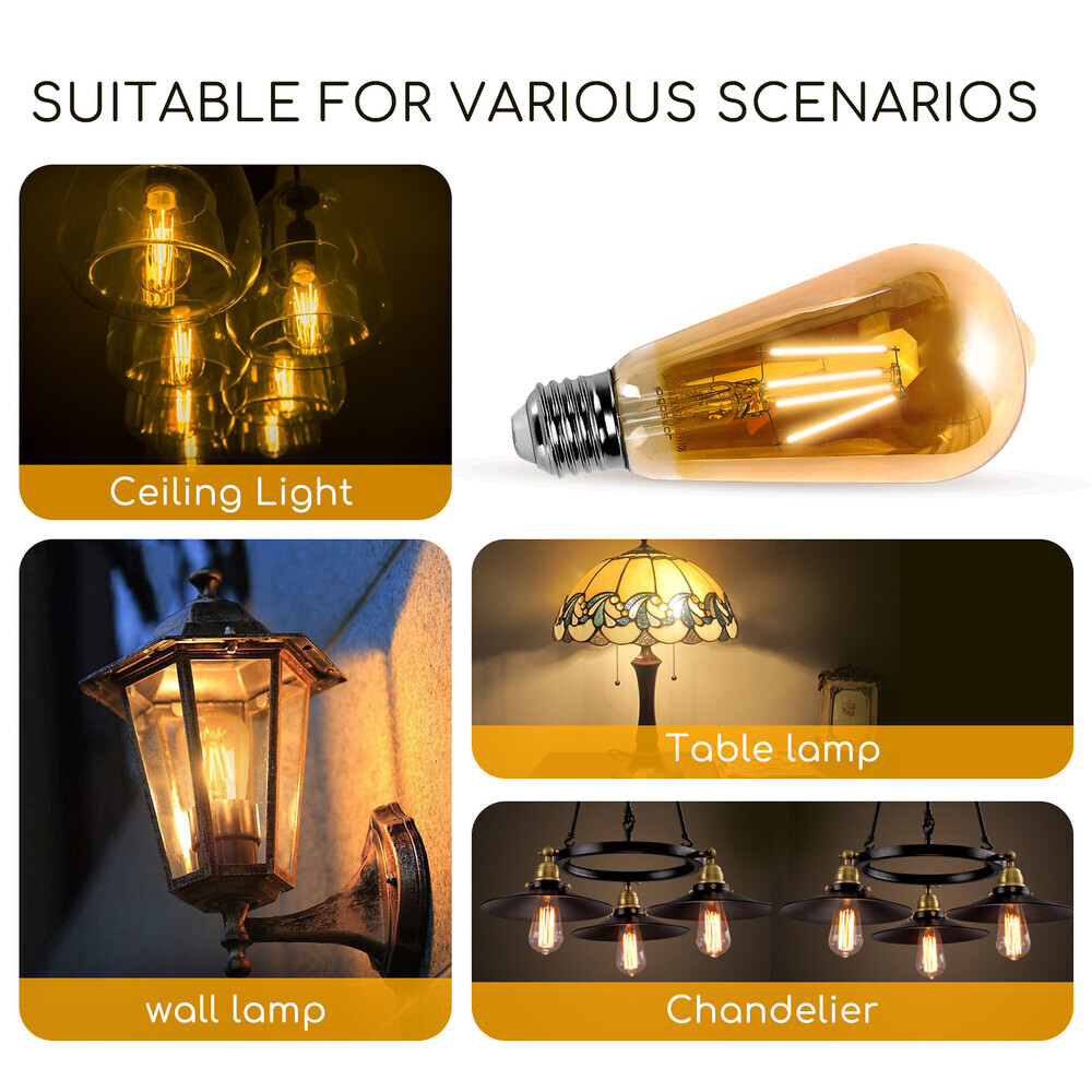 Hochwertiges LED Leuchtmittel von LED Universum mit faszinierendem Amber Glanz