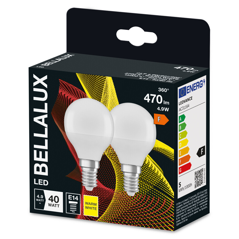 Hochwertiges Leuchtmittel der Marke BELLALUX, hell und energieeffizient