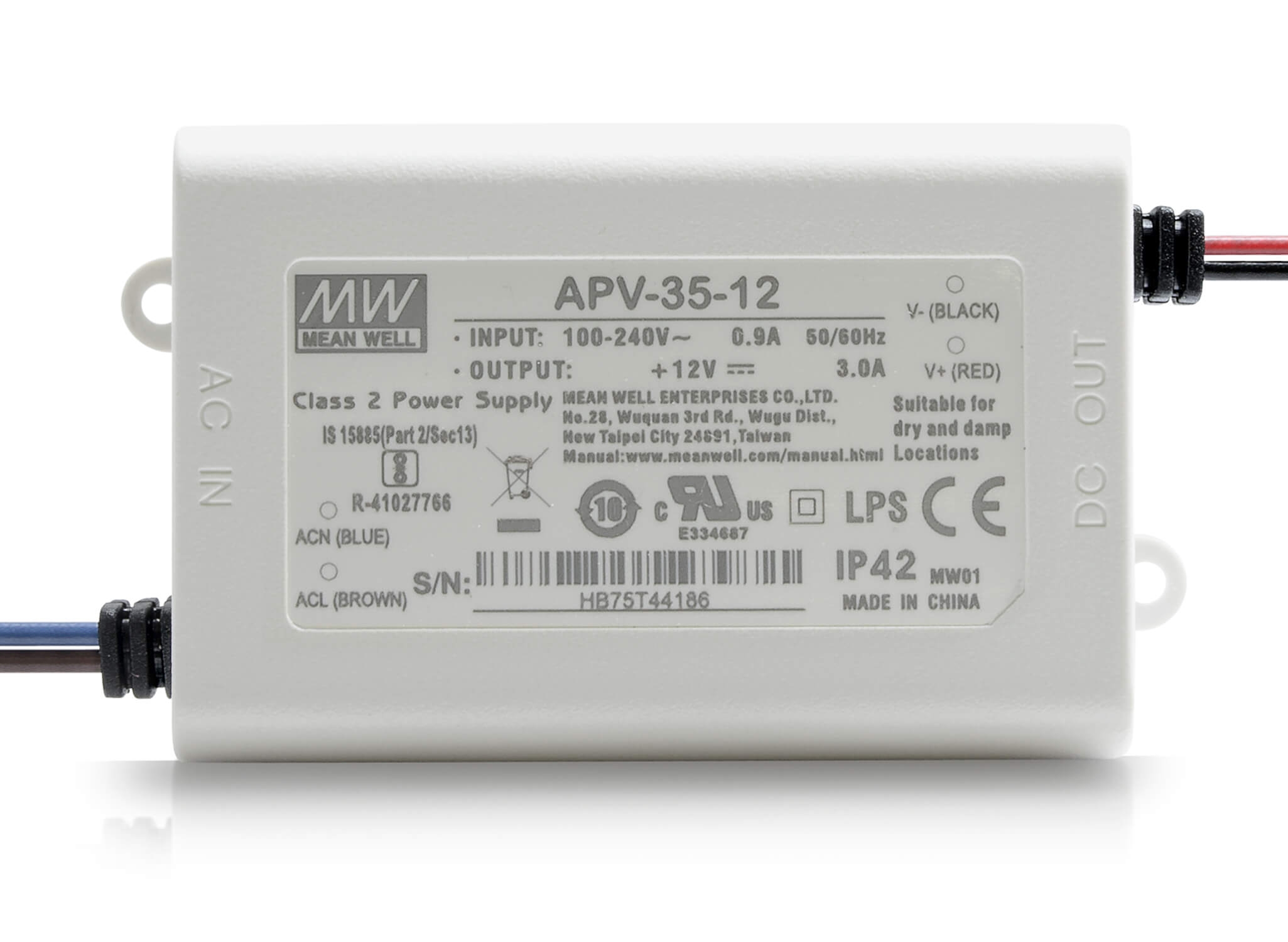 APV-35-12 Installationsnetzteil 12V DC