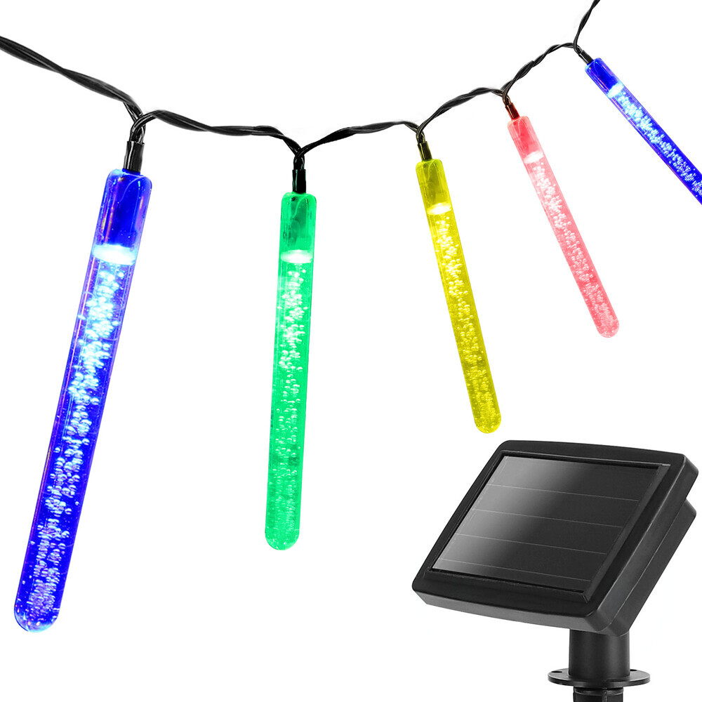 Farbenfrohe Party Lichterkette mit bunten Stäbchen, perfekt für die Dekoration, von LED Universum