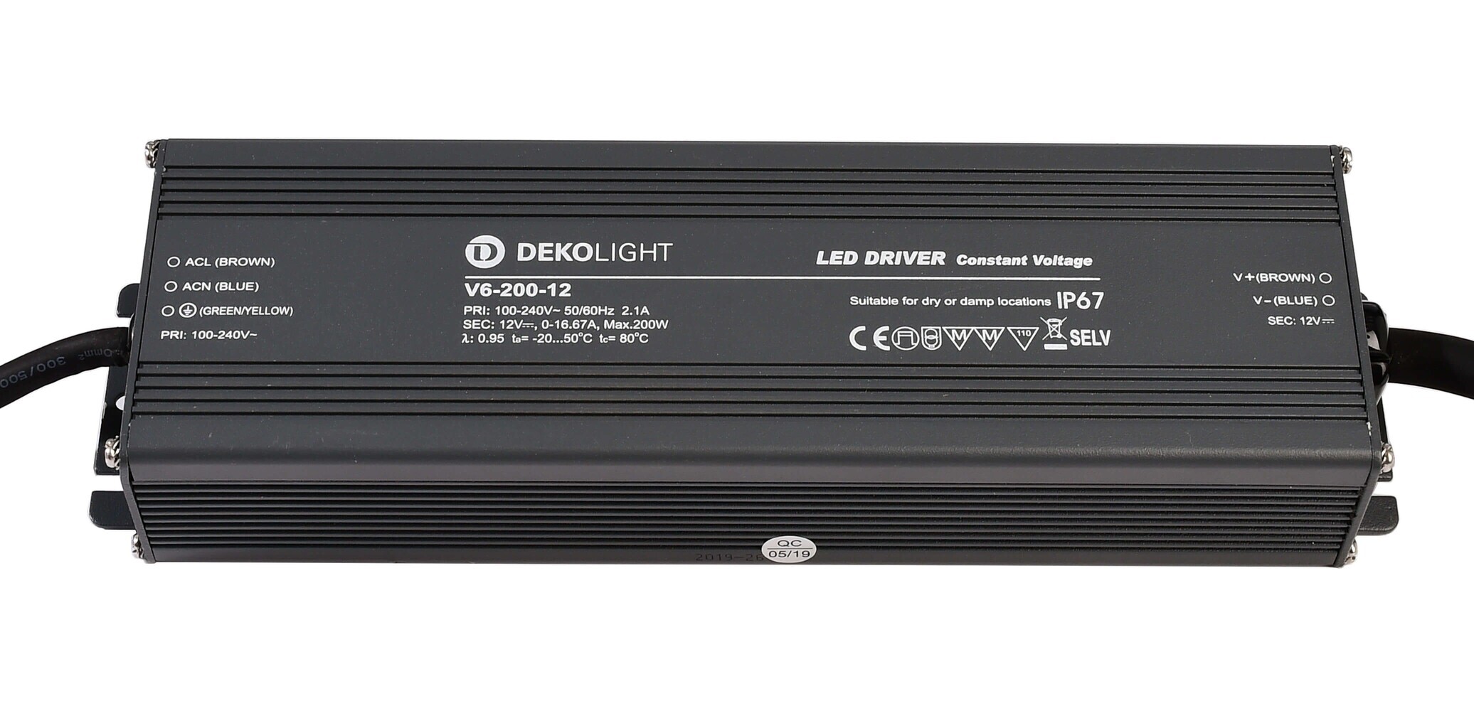 Hochwertiges und effizientes LED Netzteil der Marke Deko-Light mit konstanter Spannung
