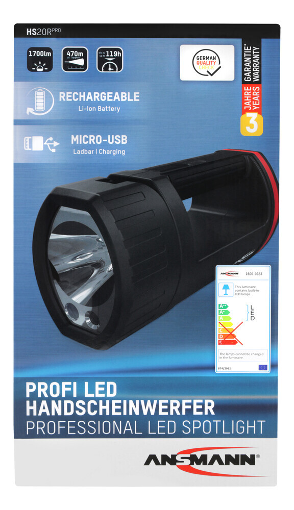 Hochleistungs-Mobiles Licht HS20R Pro von Ansmann mit beeindruckender Helligkeit