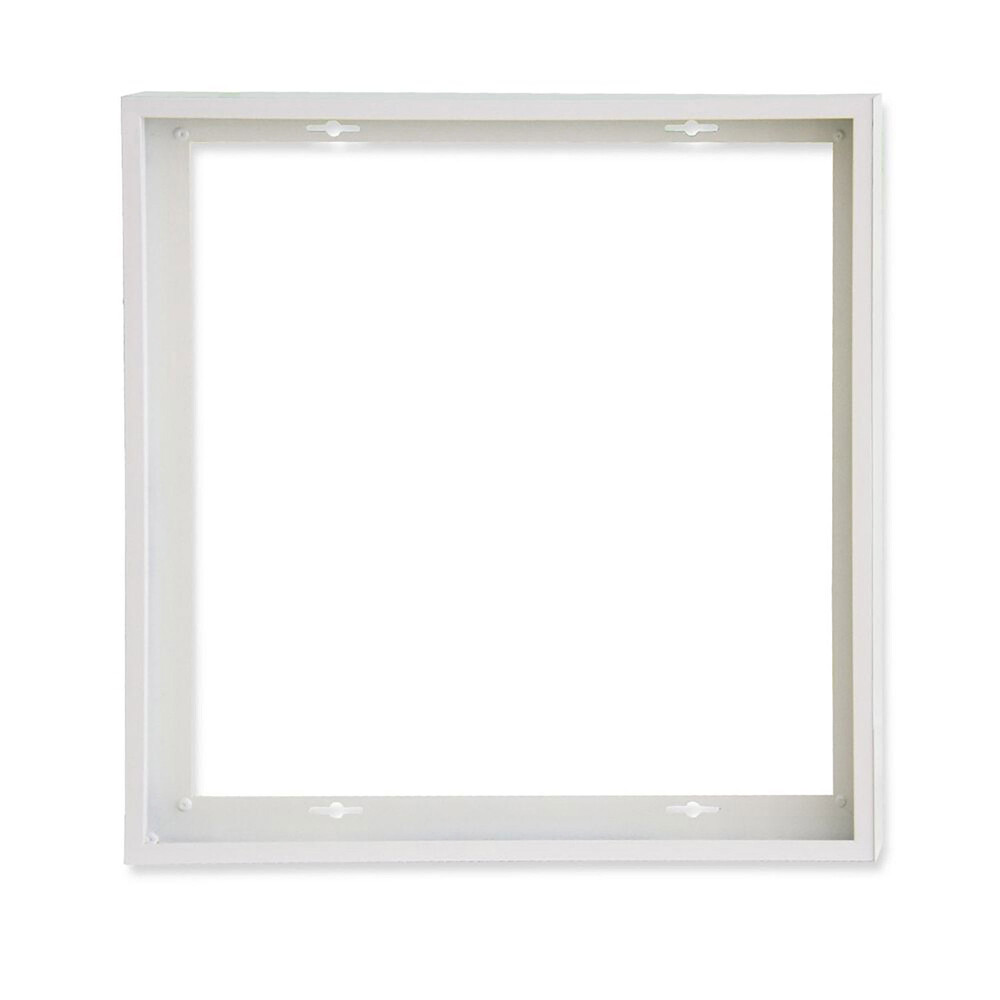 Eleganter white Ein- und Aufbaurahmen von Isoled, ideal für LED Panels