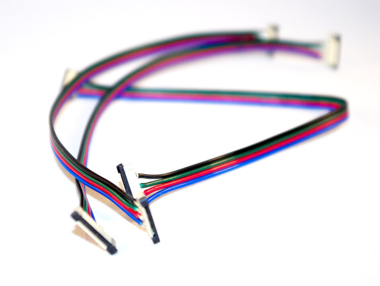 LED Universum 15cm 4-pol Kabel mit Schiebebefestigung Schnellverbinder für RGB LED Streifen