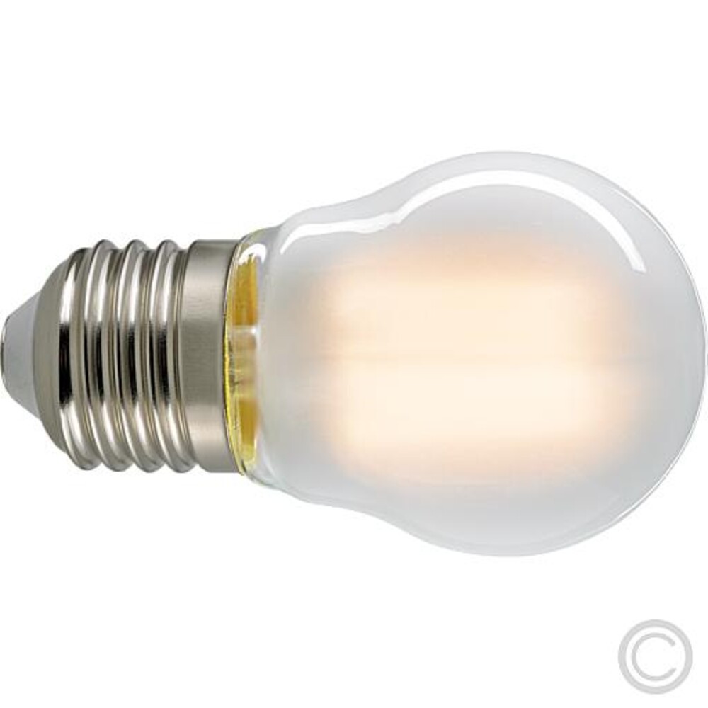 Hochwertiges, mattes Filament Leuchtmittel der Marke SIGOR sorgt für angenehm warmes Licht