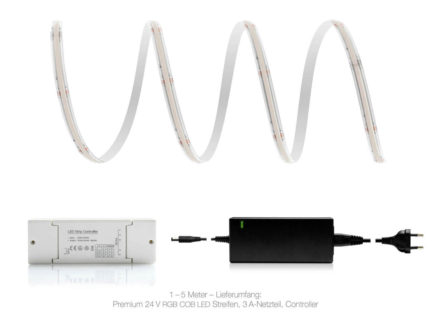 Premium und leuchtender RGB LED Streifen von LED Universum mit Smart Home Funktion