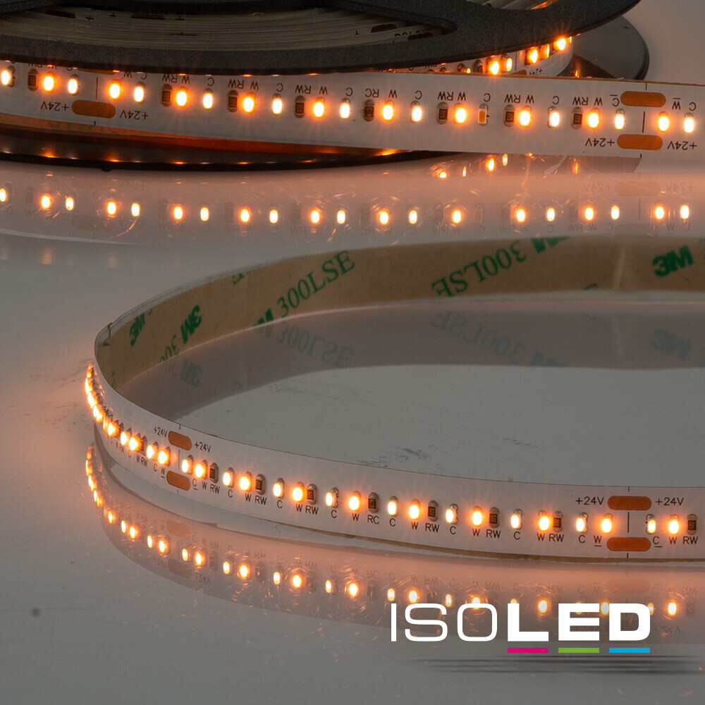 Hochwertiger Isoled LED Streifen mit warmem Licht, perfekt für ein gemütliches Ambiente