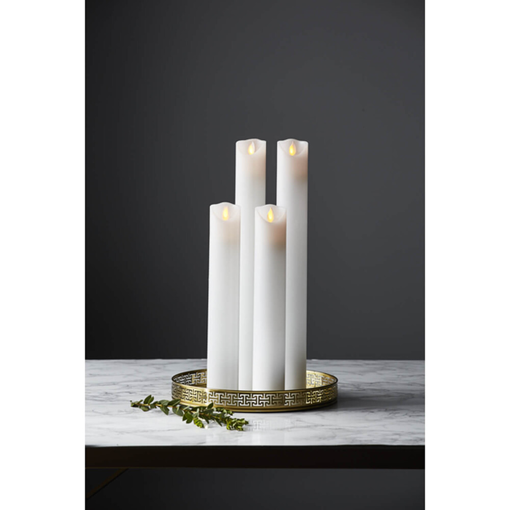 Elegante, lange LED-Kerze in strahlendem Weiß von Star Trading