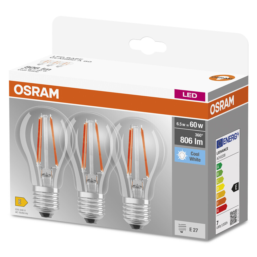 hellglühende OSRAM LED-Leuchtmittel mit Energieeffizienz von 806lm