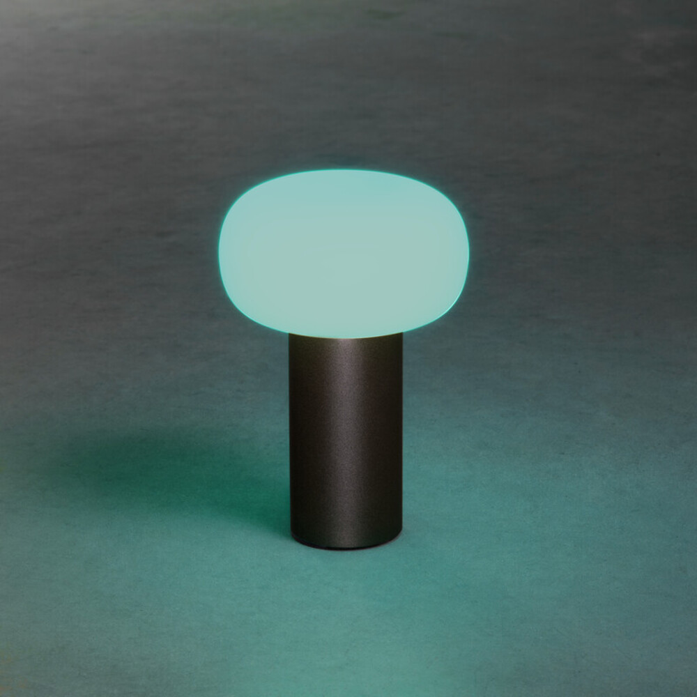 Schwarze, dimmbare Tischleuchte mit RGB-Beleuchtung von Konstsmide