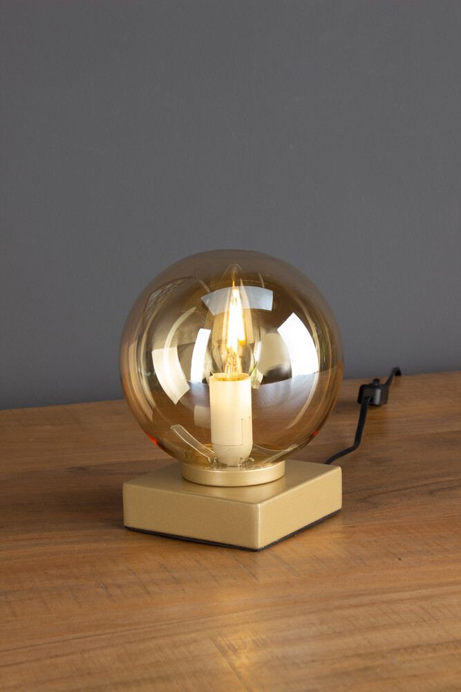Elegante ECO-LIGHT Leselampe in Gold, Ideal für gemütliche Leseabende