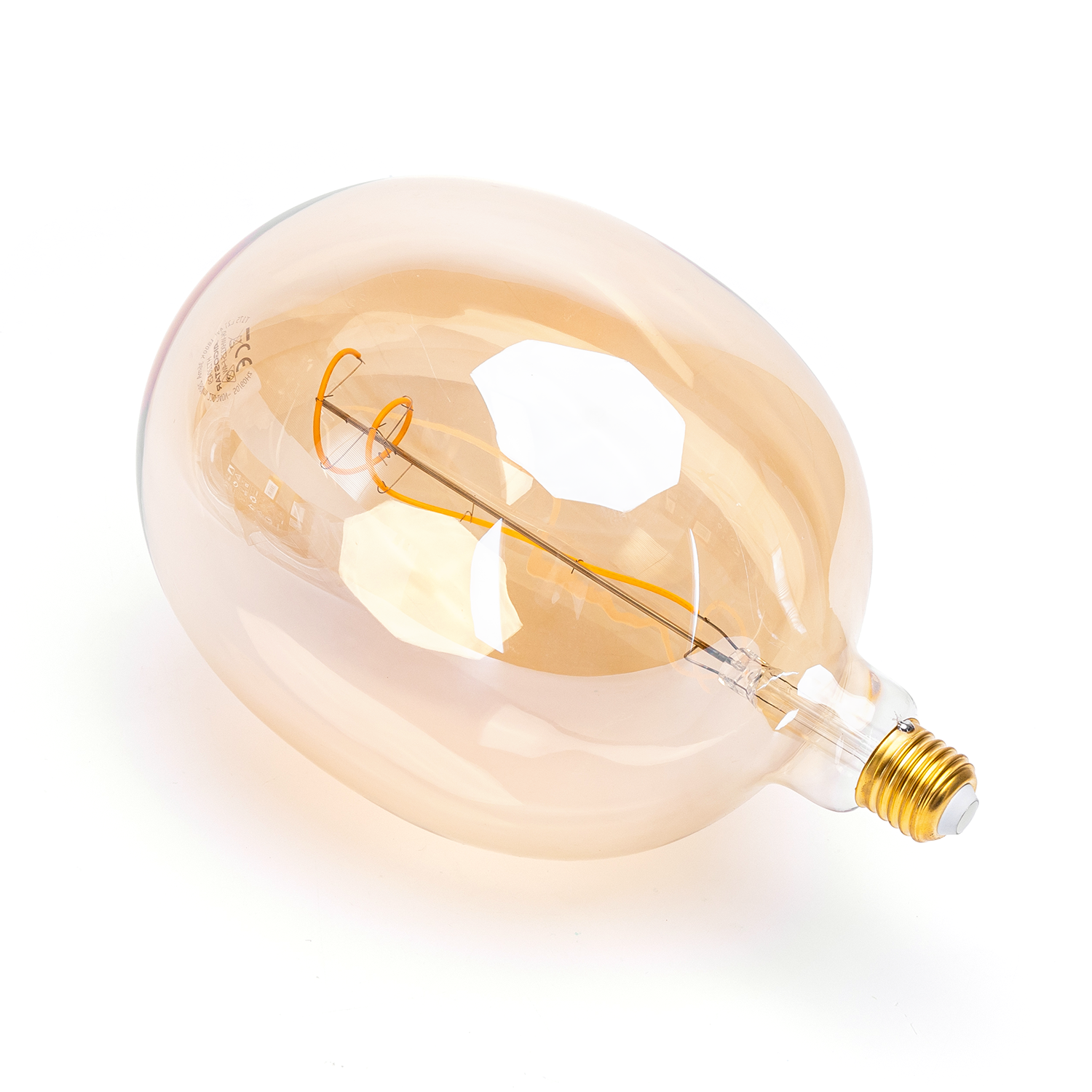 LED Leuchtmittel Filament Deko-Glühlampe T175 Sockel E27 4W 1800K/Amber 280lm Ø180xH275mm