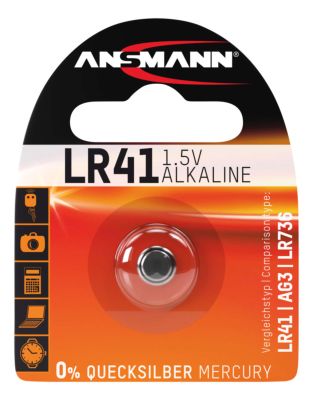 ANSMANN Alkaline Knopfzelle LR41