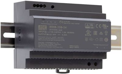 114353 LED Hutschienen-Trafo MW HDR-150-48, 43.2~55.2V/DC, 0-150W, IP20