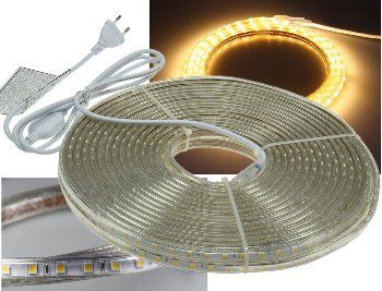 LED-Stripe "Ultra-Bright" 230V, 20m, 600 Lumen/Meter, warmweiß