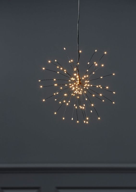 710-01 3D-LED-Hängestern "Firework", schwarz