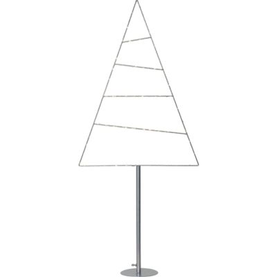 807-56 LED-Standleuchte "Triangle", Baum, silber